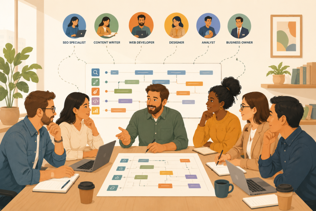 Marketing agency coordination using one shared plan