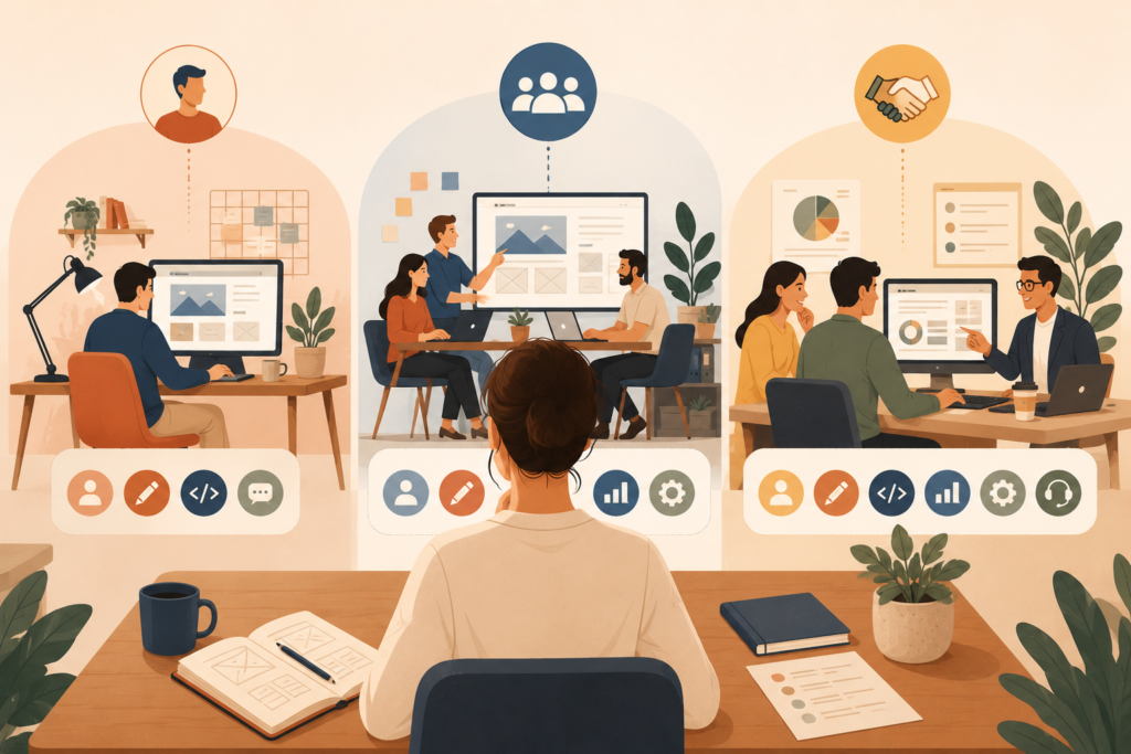 Website development partner options for a small business