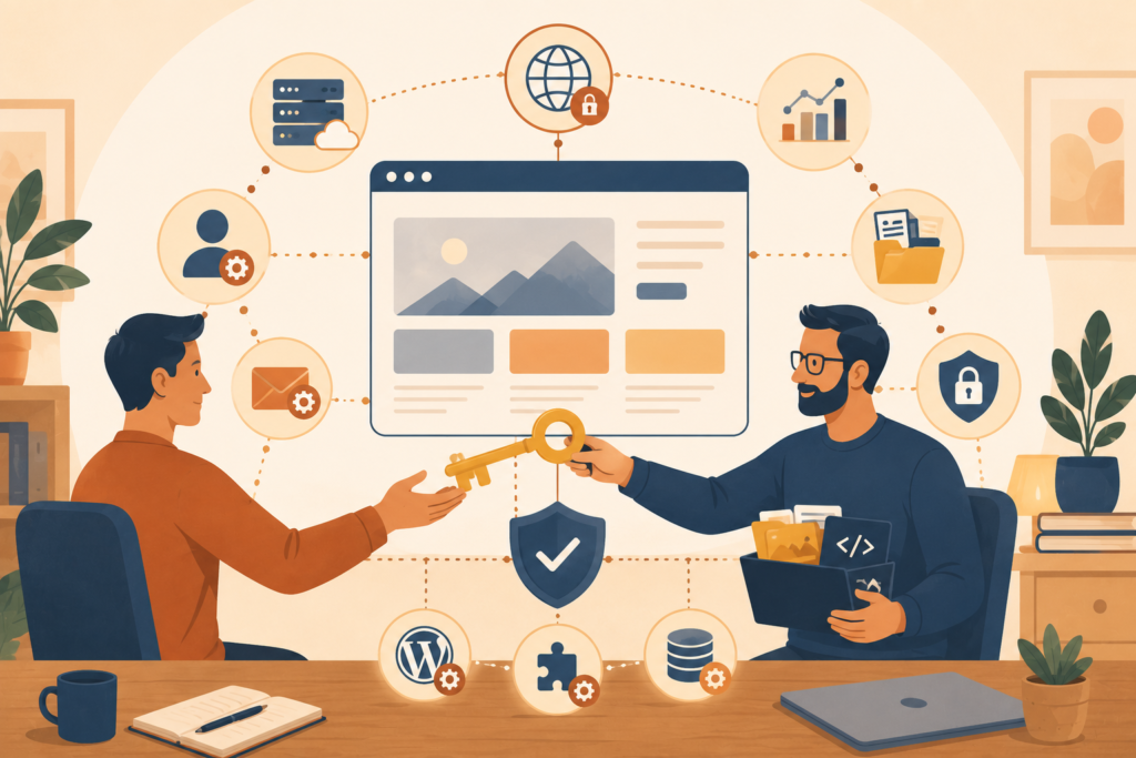 Website ownership and handover checklist when hiring a website designer