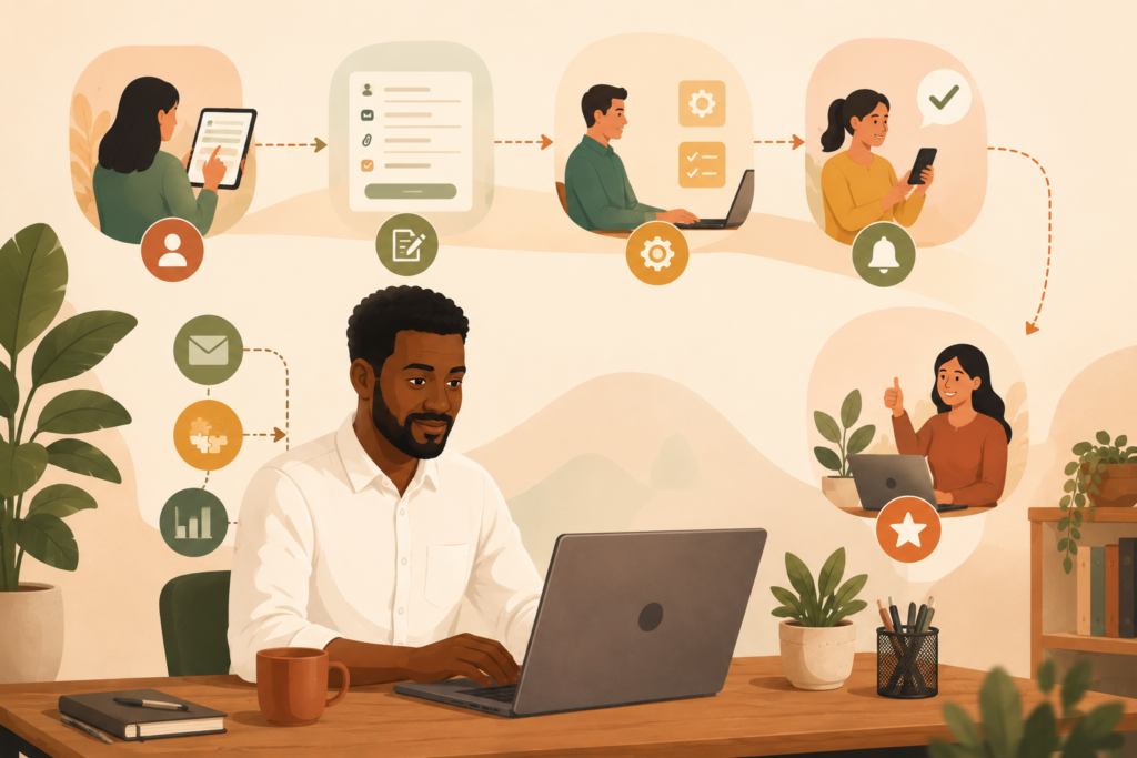 Custom website functionality improving the customer journey