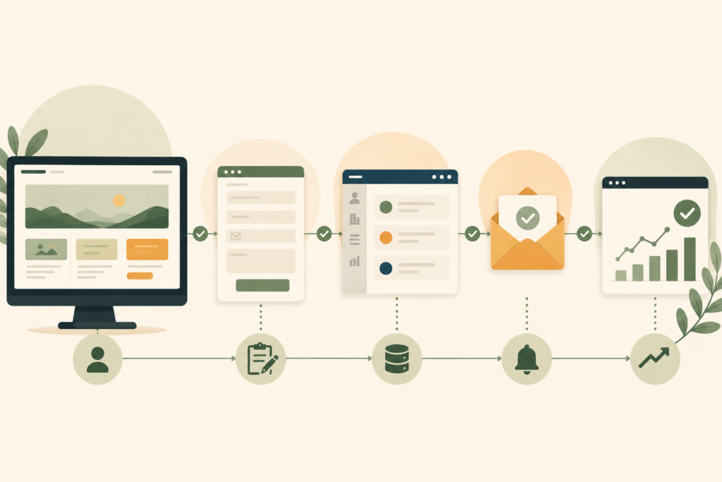 Lead generation website maintenance across the enquiry journey
