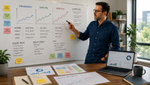 SEO forecasting scenarios for realistic traffic and lead expectations