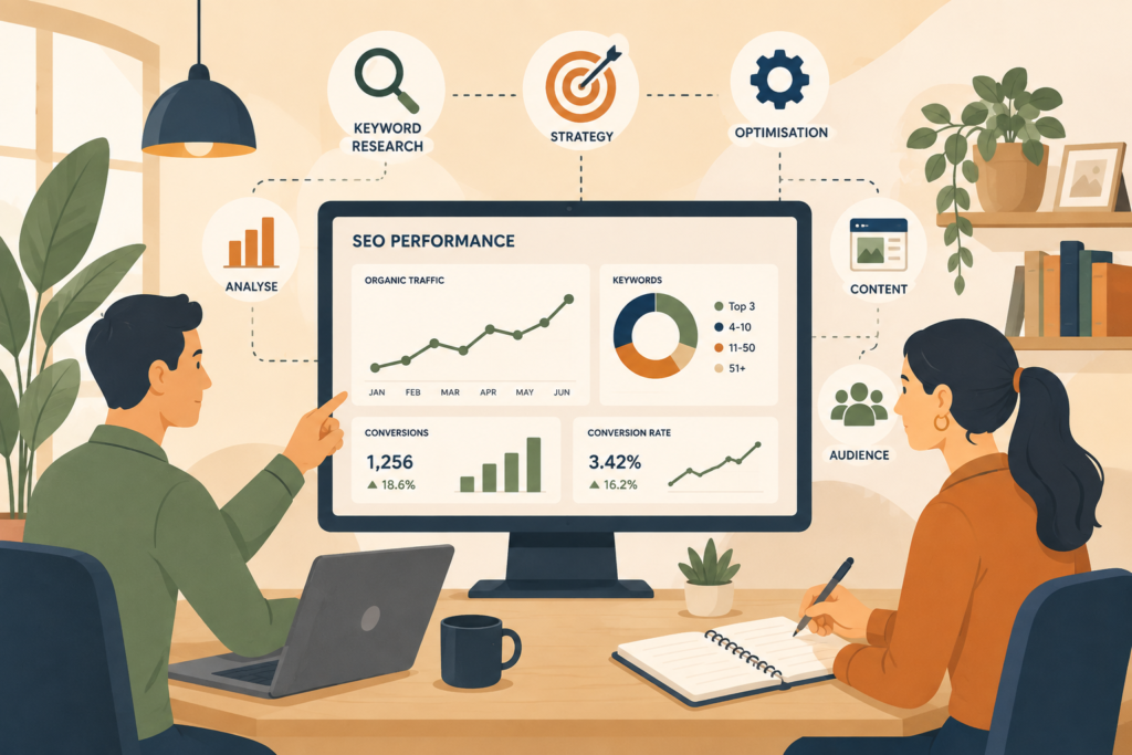 SEO ROI for small business comparing investment with customer value