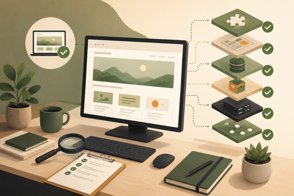 Technical website audit during website maintenance onboarding