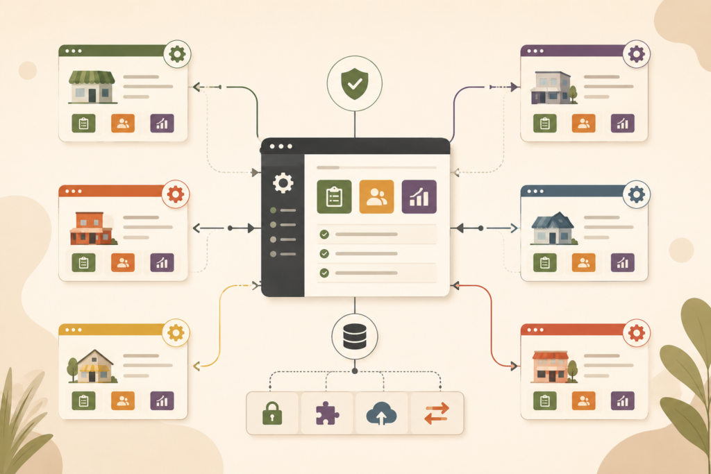 WordPress multisite custom plugin with central and local settings