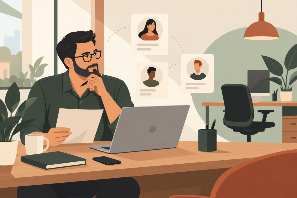 Digital marketing team structure and hiring checklist for a growing small business.